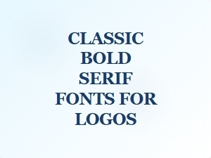 Classic Bold Serifs for Logos